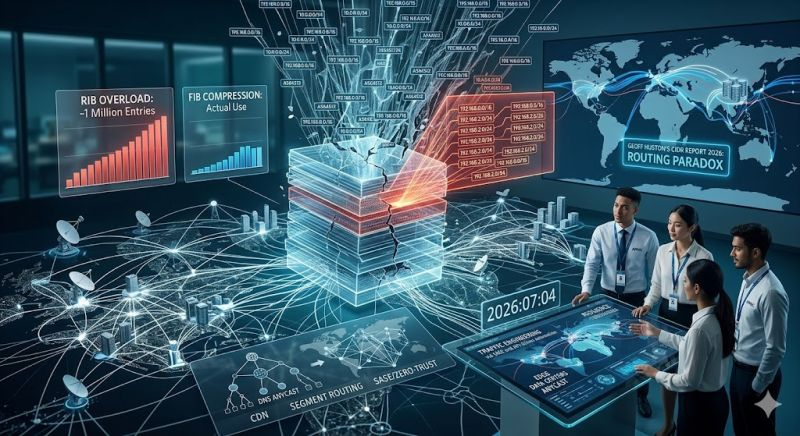 Évolution de la table de routage BGP en 2026